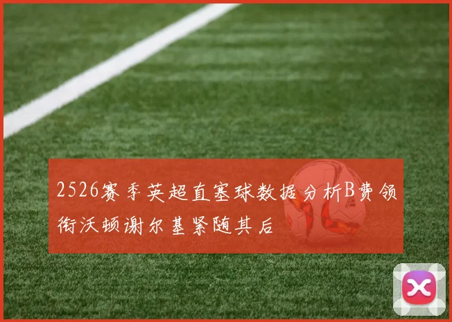 2526赛季英超直塞球数据分析B费领衔沃顿谢尔基紧随其后